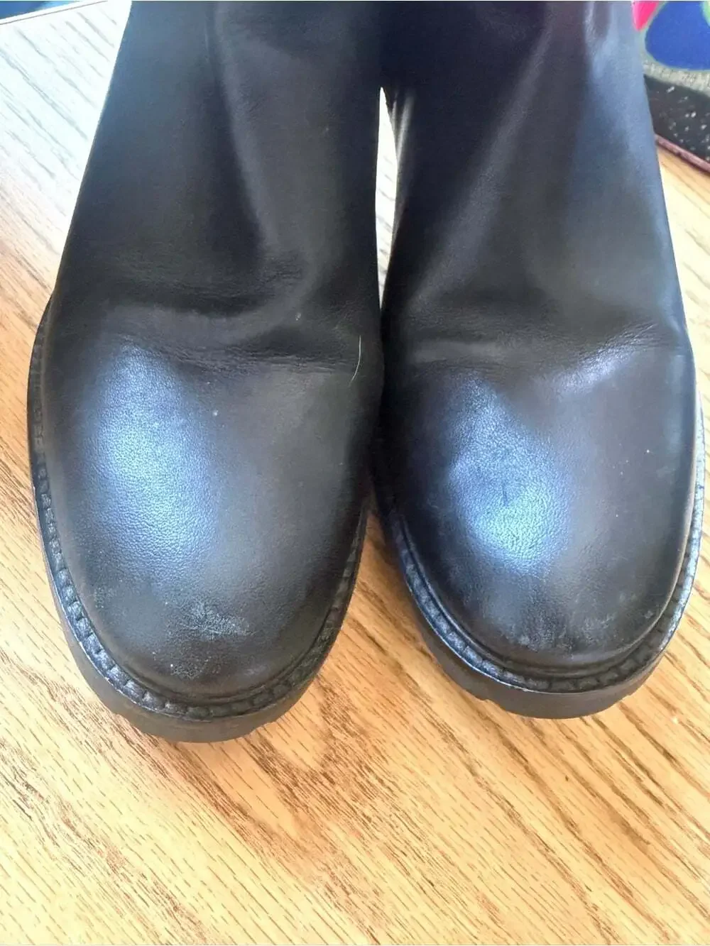 Cole Haan Parsons Riding/Equestrian Black Leather OverKnee Boots - Waterpoof 6.5